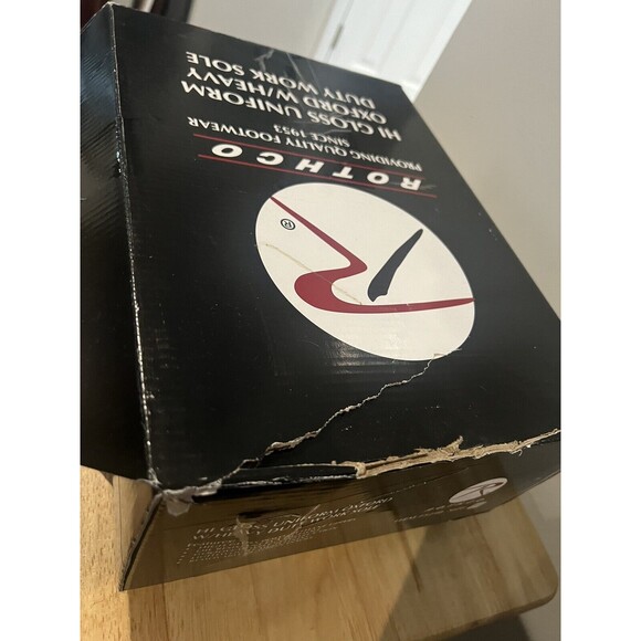 Rothco Mens Black Shoes Hi Gloss Uniform Oxford With Heavy Work Sole Size 8W - Picture 11 of 11